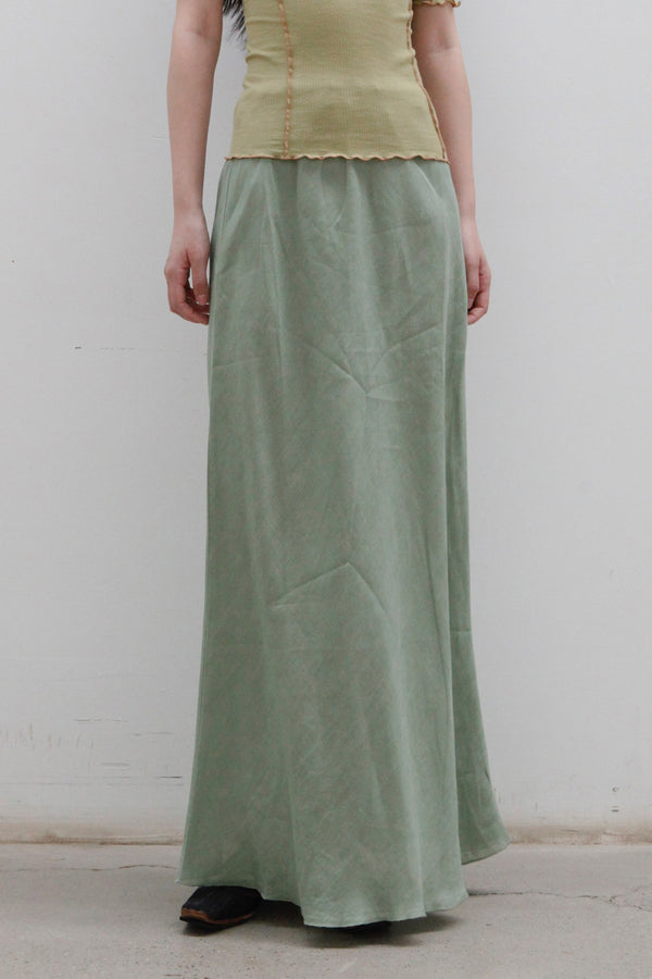 BASERANGE Daidin skirt SKDY-SL-AU23 Salvador green (SKDY-SL-000)